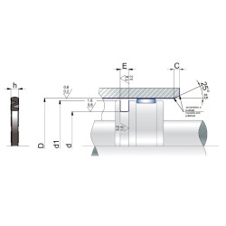 Pseal SPS/N 60x48x3.9 NBR80